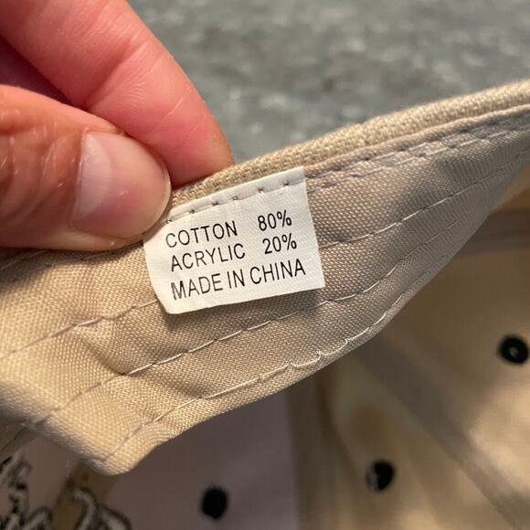 I Love Jesus Old English Script Hat Cap Tan God Bible Faith 90s Cotton Acrylic - Picture 10 of 10